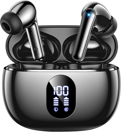Produktbild: bluetooth kopfhörer kabellos mit 4 enc noise cancelling, ipx7 wasserdicht, 48Std Akku