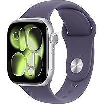 Apple Watch Series 11 GPS 46mm in Space Grau und Sportarmband in Schwarz (M/L)