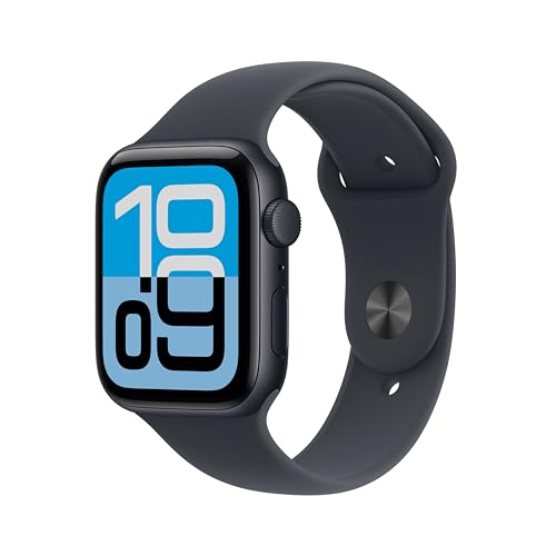 apple watch se 3 gps smartwatch 44mm aluminiumgehäuse mit sportarmband (m/l) gebraucht sehr gut