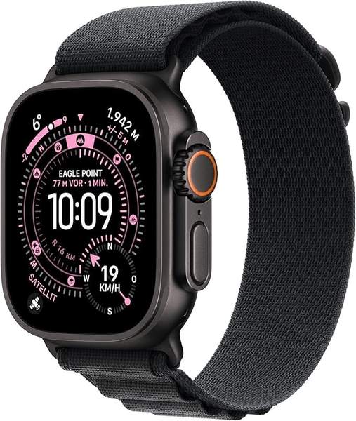 Apple Watch Ultra 3 GPS + Cellular, Alpine Loop Schwarz (Medium)