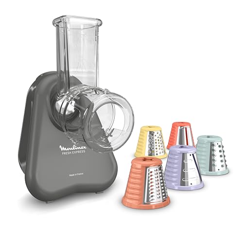 Moulinex Fresh Express elektrische gemüsereibe, 5-funktionale küchenhilfe