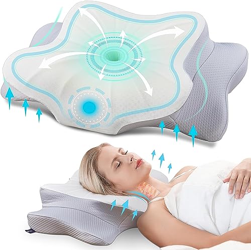 memory foam kissen, DONAMA ergonomisches nackenkissen für seitenschläfer und rücken schlaf