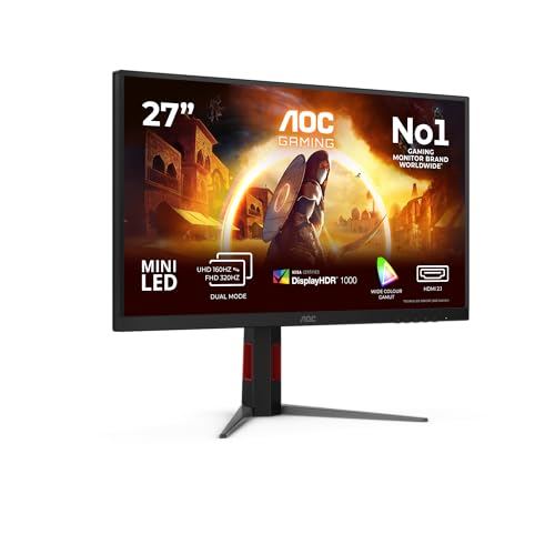AOC U27G4XM 27" Monitor HDMI 2.1, DP 1.4, USB Hub, Schwarz