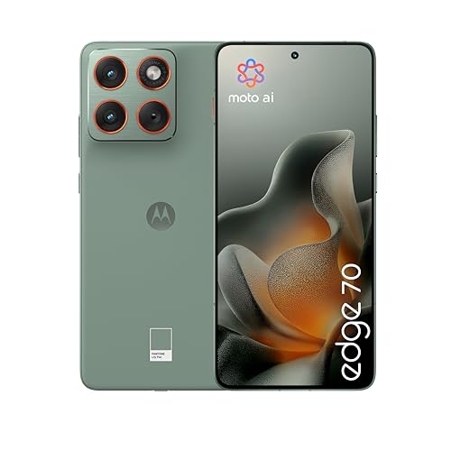 motorola edge 70 smartphone, 6,67" pOLED, 50 MP kamera, 12-512 GB, wasserfest, inkl. magnetcover
