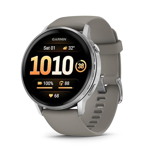 Garmin Venu 4 45mm - Fitness-Sensoren, Telefonie, Taschenlampe