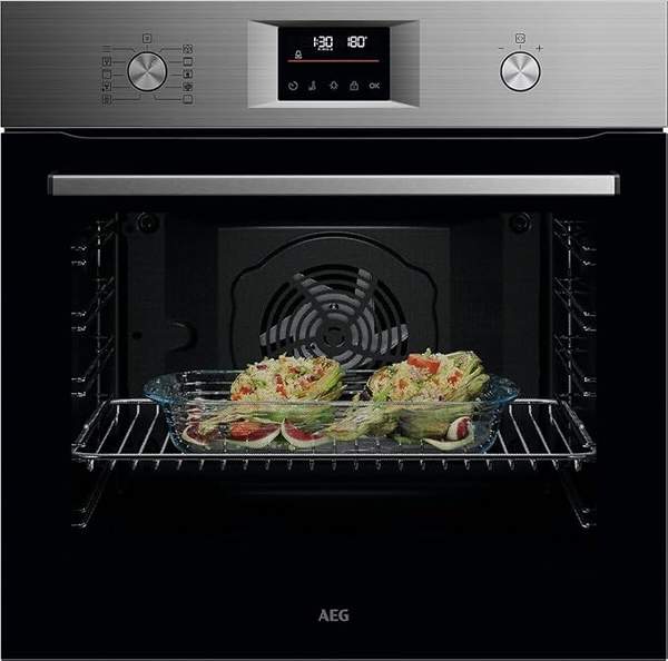 AEG Einbaubackofen Serie 5, Ringheißluft, 45 Automatikprogramme, Pyrolyse