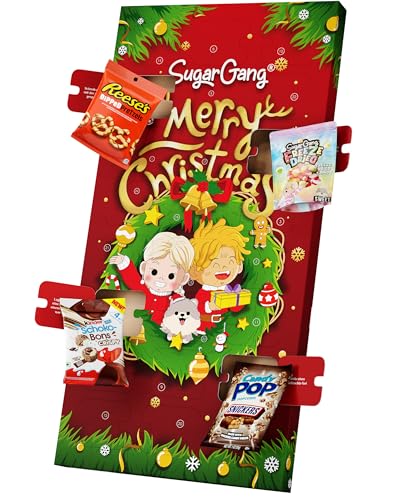 sugargang adventskalender 2025 xxxl mit süßigkeiten aus den usa und der welt, 1,15m