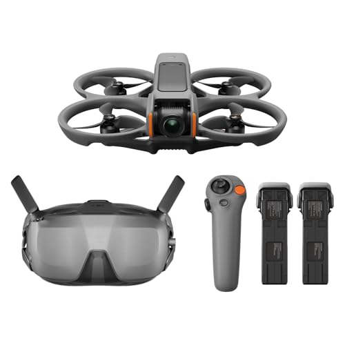 DJI Avata 2 FPV Drone 4K Kamera, 3 Akkus, Headset, RC Motion 3, Akrobatik