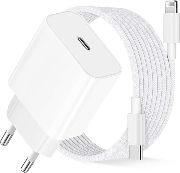 iPhone 25W Ladegerät MFi Zertifiziert, 2M Lightning Kabel USB C Adapter für iPhone 14-7