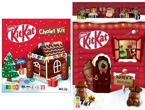nestle kitkat weihnachtshäuschen und adventskalender für 24,99 euro