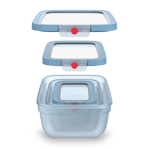 emsa oneClick frischhaltedosen 0,75l 1,5l 3,0l luftdicht stapelbar