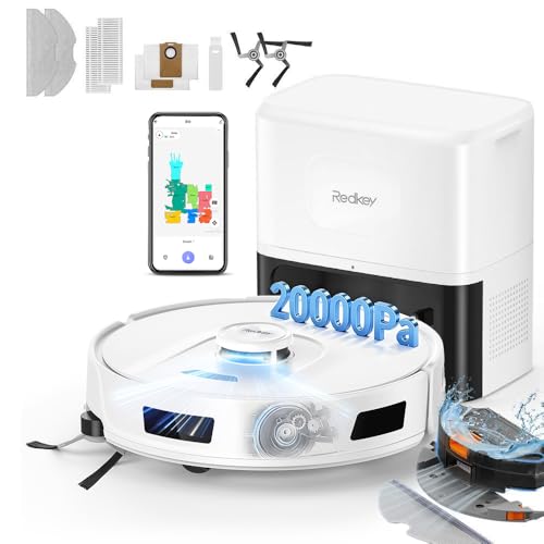 Redkey R11 Saugroboter 20.000Pa mit Wischfunktion und 4L Absaugstation