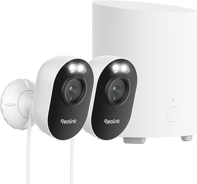 Reolink 2K Überwachungskamera Aussen Set, 2,4/5GHz WiFi, lokaler Speicher, KI-Erkennung