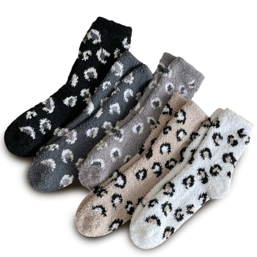 Produktbild: Kuschelsocken Damen 5 Paar, Flauschige Korallenfleece Bettsocken für Winter