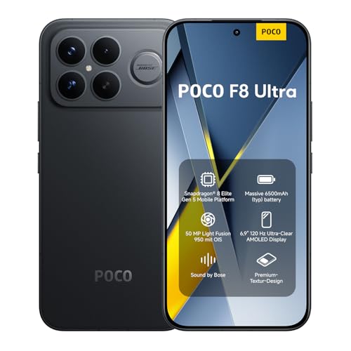 XIAOMI Poco F8 Ultra Smartphone 12GB + 256GB + Denim Blu 16GB + 512GB