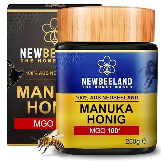 Manuka Honig MGO 100+ 250g  100% purer Honig aus Neuseeland, chargengeprüft