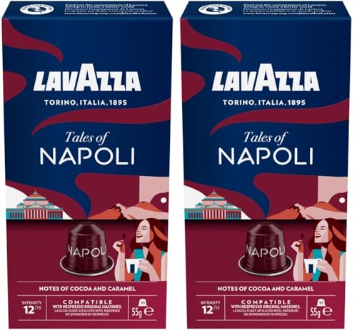 lavazza tales of napoli espresso kapseln mit karamell und kakaonoten, 10er, nespresso kompatibel