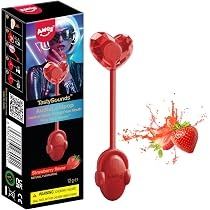 AMOS Music Lollipop Zuckerfrei, Erdbeere, Audio Snack