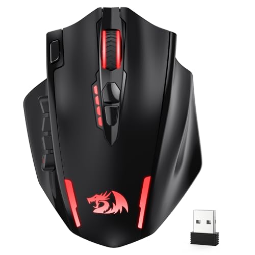 Redragon M913 MAX Wireless Gaming Maus, 26000 DPI, 16 Tasten, BT & 2.4G