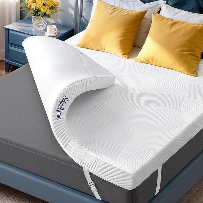 Matratzentopper 140x200cm H3/H4 Gel Memory-Schaum, 8cm Höhe, CertiPUR-US, Öko-Tex