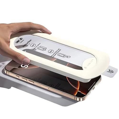 Displayschutzfolie für iPhone 16, 2.5D gehärtetes Glas, 9H Härte, 3 Stück