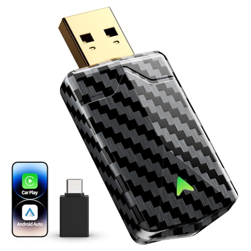 Produktbild: carplay wireless adapter 2026 pro mini android auto plug & play usb-a usb-c kompatibel 2016+