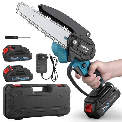 Mini Kettensäge 6 Zoll für Makita 18V, Akku 2000 mAh, elektrisch, Astsäge