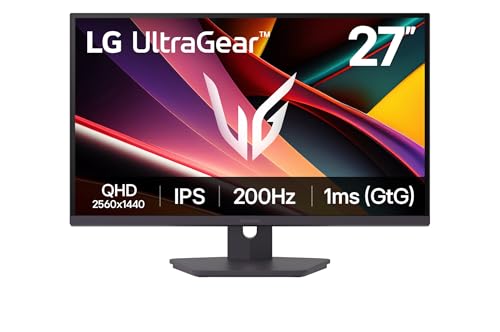 lg ultragear gaming-monitor 27 zoll ips qhd 200 hz 1 ms hdr10 freesync höhenverstellbar