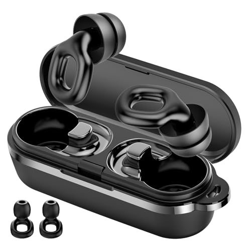 ohrstöpsel silikon zum schlafen, wiederverwendbare gehörschutz earplugs, 7 paar s/m/l schwarz