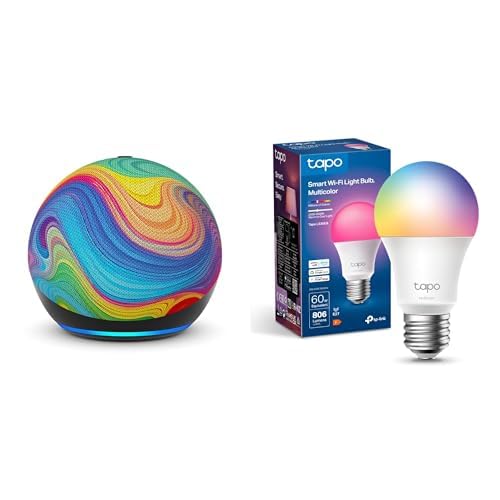 amazon echo dot kids mit tapo smart glühbirne, alexa kompatibel