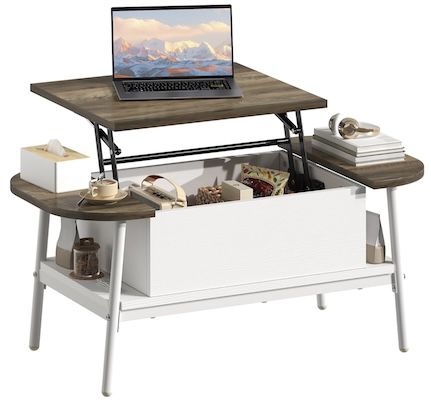 yitahome couchtisch mit verstecktem ablagefach, 47,99 euro statt 60 euro