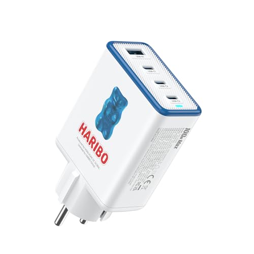 haribo ladegerät 100w 4 ports usb-c schuko adapter