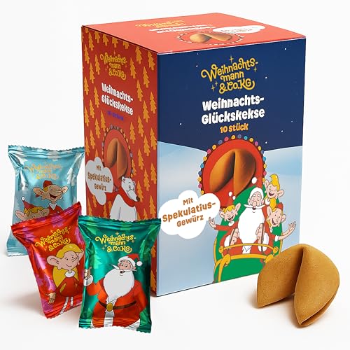 weihnachtsmann und co kg glückskekse 10x assortiert 3 motive 8,99
