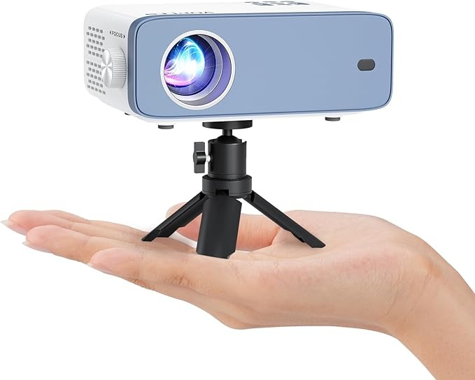 mini beamer voplls 20000l full hd 1080p tragbar video projector mit zoom für handy und laptop