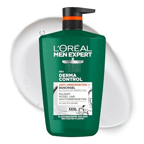L'Oral Men Expert XXXL Duschgel & Shampoo Derma Control 1000ml für unreine Haut