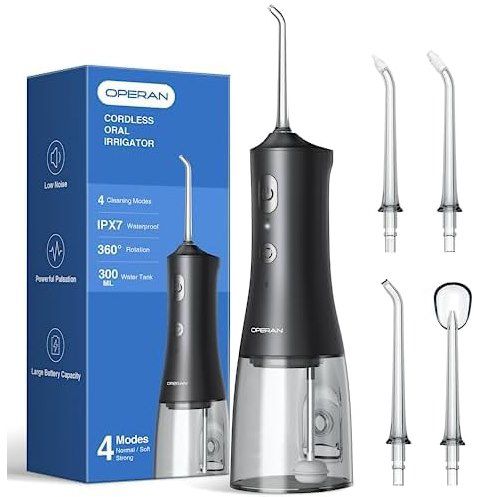 operan munddusche 300ml mit 4 modus und 4 düsen für 9,99 euro