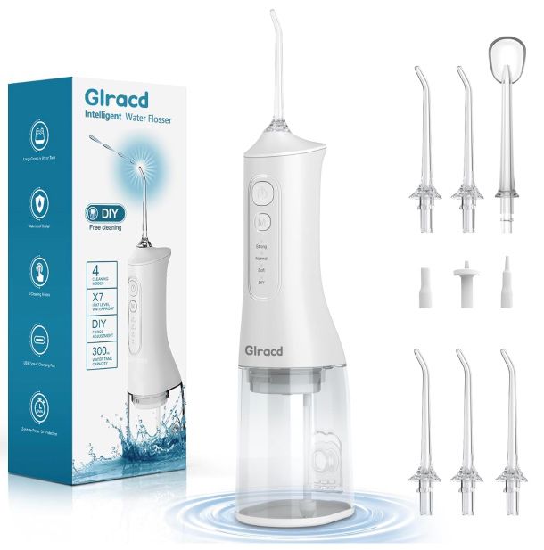 glracd munddusche 4 modi 350ml wasserflosser 15,99 euro statt 30 euro