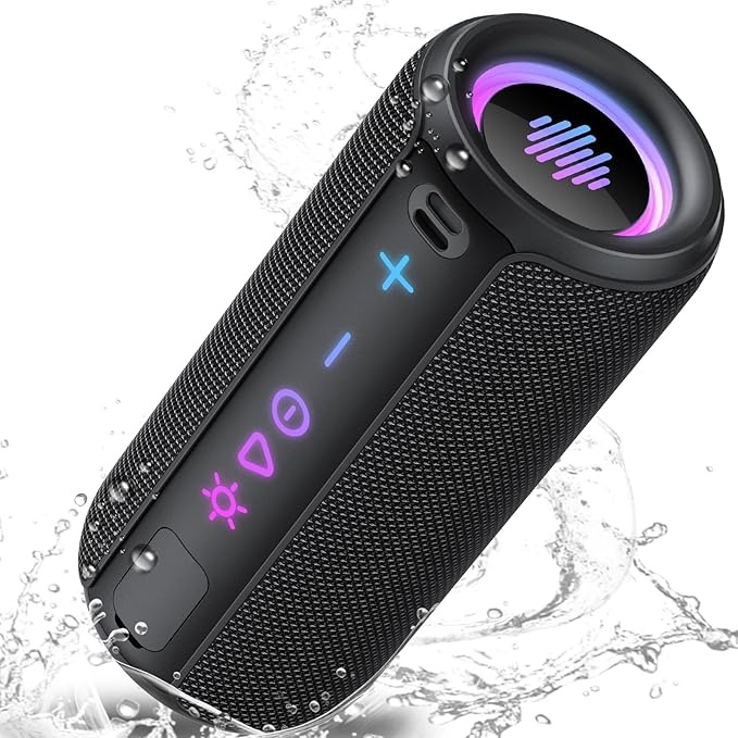 Produktbild: TIMU Bluetooth Lautsprecher 30W, Bluetooth 5.4, IPX7 wasserdicht, 30 Std Akku