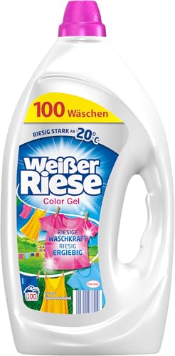 weißer riese color gel flüssiges waschmittel 100 waschladungen