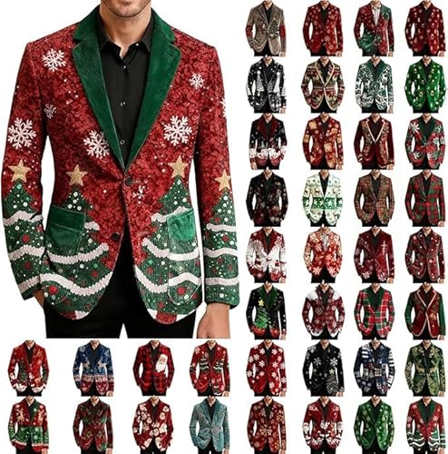 weihnachtsmotiv cord blazer herren rot gefüttert winter sakko anzugmantel xxl 3xl