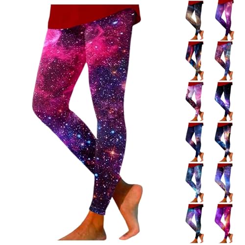 galaxy leggings damen sporthose hohe taille yoga blickdicht stretchy gym leggings