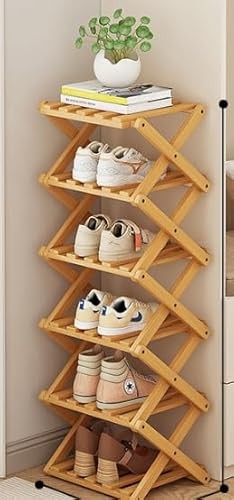6 Schichten Schuhregal schmal, platzsparend und modern