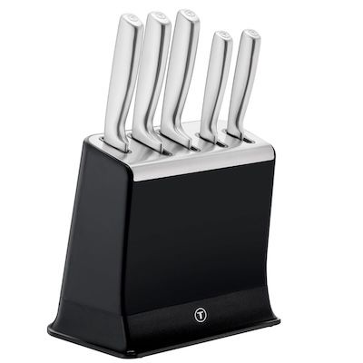 Tefal EverSharp Pro 5-teiliges Messer-Set, Küchenmesser, rostfrei, scharf