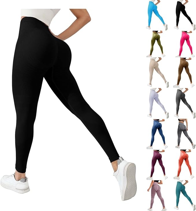 anti cellulite leggings für damen, lang, blickdicht, kompression, high waist, schwarz, xl