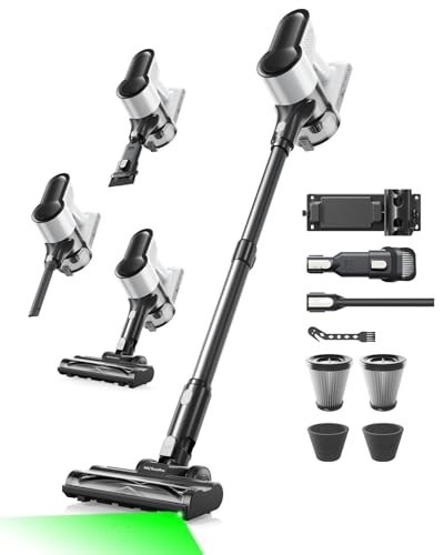 VACTechPro Akku Staubsauger F02 Lite, 550W, 50kPa, 8-stufiges Filtersystem