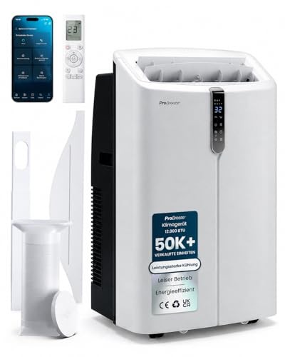 Pro Breeze Mobile Klimaanlage 12000 BTU - Ultra Leise, Tragbar