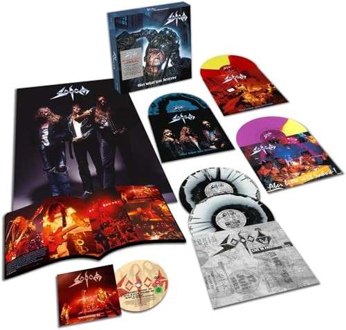 Sodom  Get What You Deserve 2026 Remaster 5LP+DVD Colored Vinyl Box Set