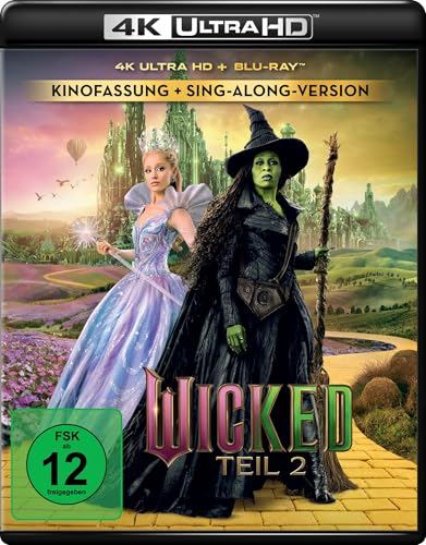 Wicked Teil 2 (4K Ultra HD + Blu-ray) mit Sing-Along & Bonusmaterial