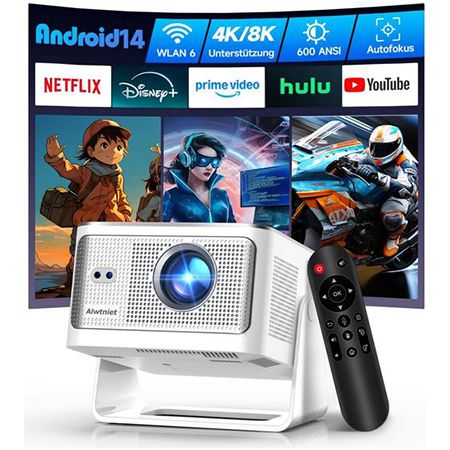 alwtniet HY350MAX mini beamer 1080p mit android für 107,99 euro statt 180 euro