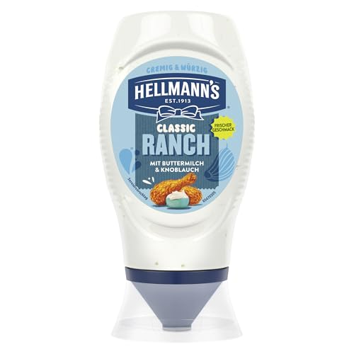 Hellmann's Ranch Sauce 245ml - cremig, würzig mit Buttermilch & Knoblauch
